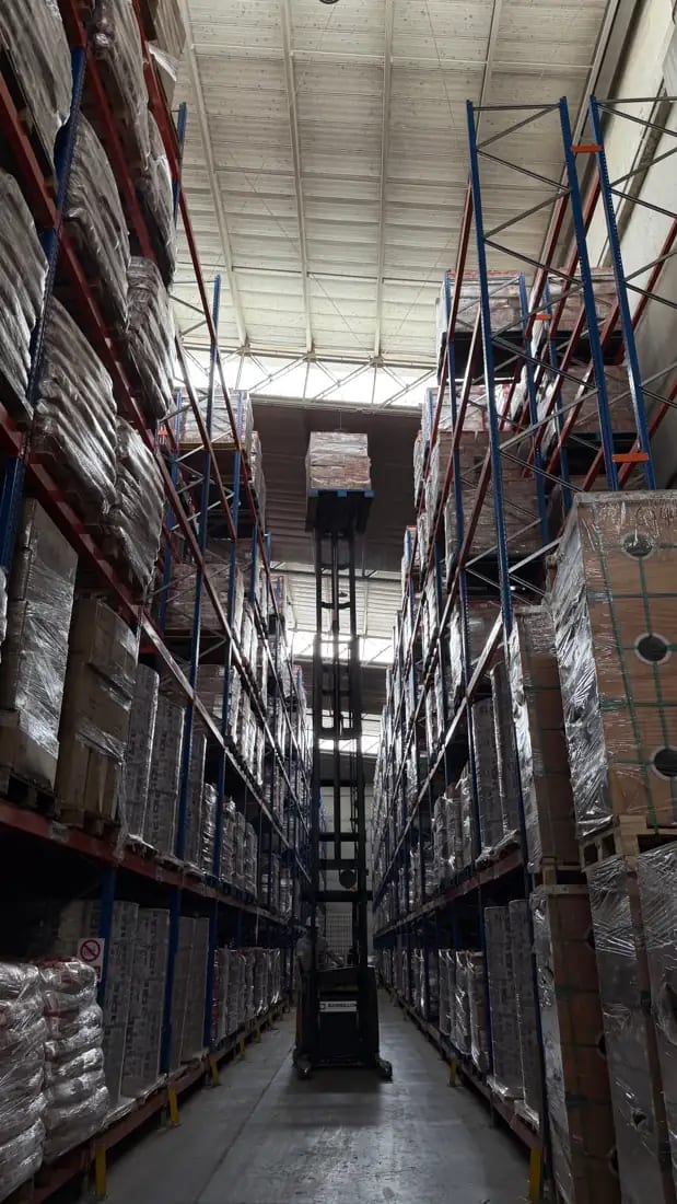 Ubicación de estibas en altura